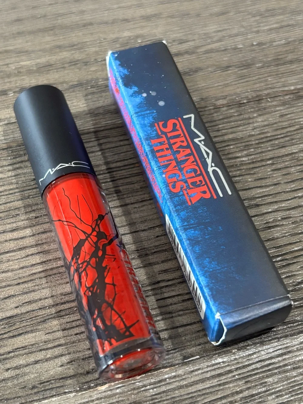 MAC x Stranger Things Rockin’ Robin Red Lipgloss